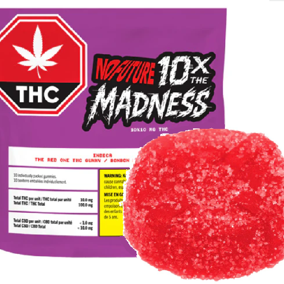 No Future: 10x The Madness The Red One Indica THC Gummies (100g)(10pcs)