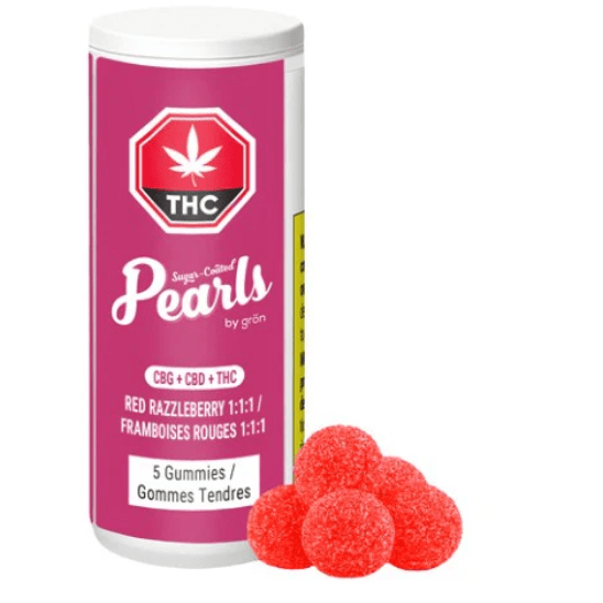 Pearls: Red Razzleberry CBG/CBD/THC Chews (17.5g)(5pc)