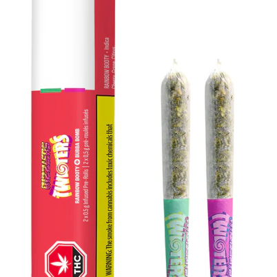 Rizzlers: Twisters Bubba & Rainbow Infused Pre-rolls (1g)(2pk)