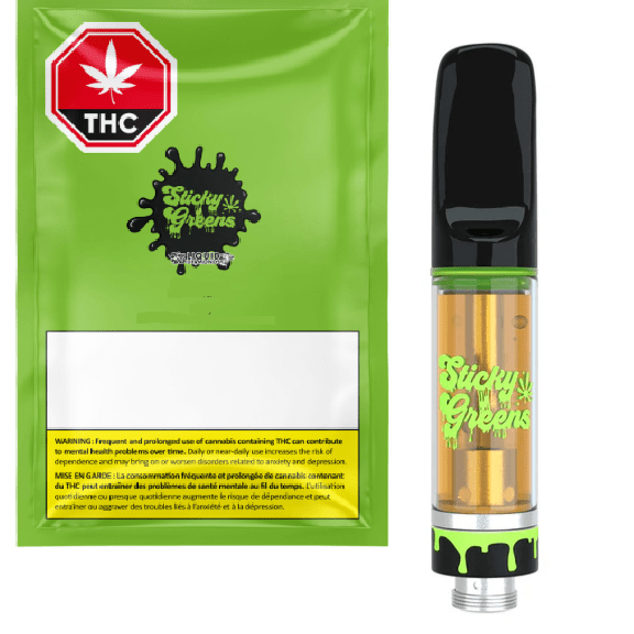 Sticky Greens: Just Greens High THC Liquid Diamond Blend Cart (1g)