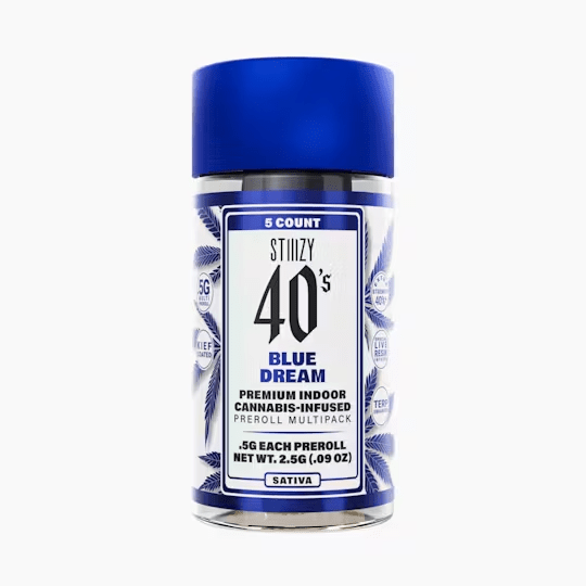 Stiiizy - Blue Dream 40's 5 Pack Preroll