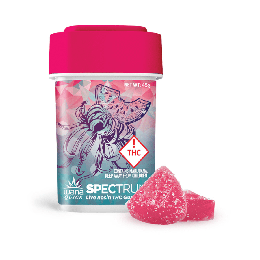 Wana Fast Acting Rosin Gummies | Watermelon Slushy 100mg Rec