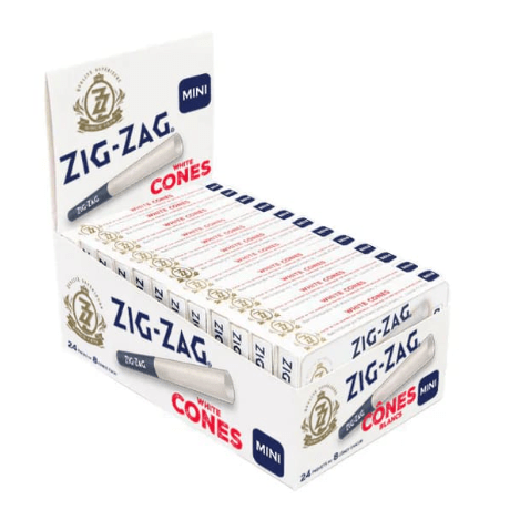 Zig Zag Mini White Cones 8