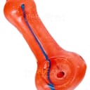 5" Striped & Frit Spoon Hand Pipe