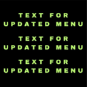 Text For Updated Menu/ PICTURES