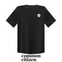 Common Citizen Wordmark Logo Tee Black | XXL