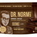 Dr. Norm's | Chocolate Fudge vegan brownie 1 qty | 100mg THC total
