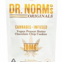 Dr. Norm's | Peanut Butter Chocolate Chip vegan cookies 10 qty | 100mg THC total