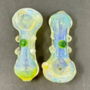 Dragon Cartel - 3 in. Silver Fume Marble Hand Pipe