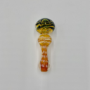 GLASS - 5" FUMD/POLKA DOT/FAT HEAD - GHP1486