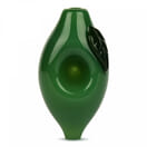 3.5" LIME-SHAPED HAND PIPE | RED EYE GLASS