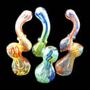 7.5" Fumed Inside Color Work Sherlock Bubbler