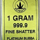 999 SHATTER 1 GRAM - PLATINUM BUBBA