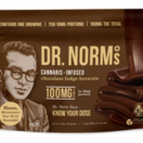 Dr. Norm's | Chocolate Fudge vegan brownie 1 qty | 100mg THC total