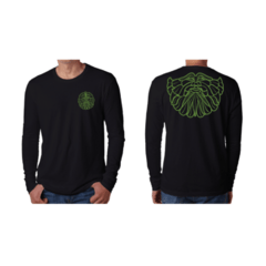 Green Man - Black and Green Long Sleeve (SMALL)