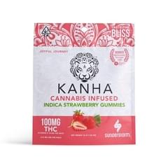 Kanha Indica Strawberry Gummies 100mg