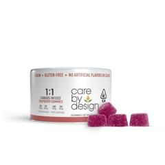 Care by Design - 1:1 CBD:THC - Raspberry Gummies - 200 MG