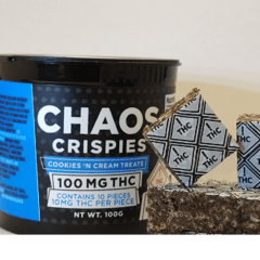 Chaos Crispies Cookies and Cream 100mg
