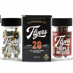 Claybourne Co. - Granddaddy Quin 2.5g 5pack Flyers 1:1 CBD:THC