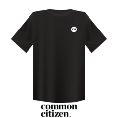 Common Citizen Wordmark Logo Tee Black | XXL