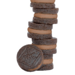 J&J Chocolate Creme Sandwich Cookies 100mg