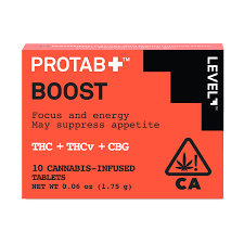 LEVEL BLENDS BOOST THC/THCV/CBG PROTABS 250MG