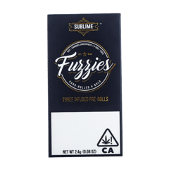 MINI FUZZIES INDICA DISTILLATE INFUSED PRE-ROLL 3 PACK