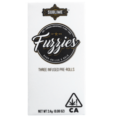 MINI FUZZIES SATIVA DISTILLATE INFUSED PRE-ROLL 3 PACK