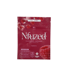 NFuzed Fast Acting Sour Gummies | Hybrid Raspberry 100mg Rec