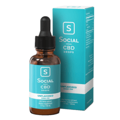 SOCIAL UNFLAVORED CBD TINCTURE 1,000MG