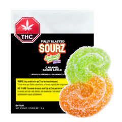 SOURZ by Spinach: Fully Blasted Caramel Green Apple Gummy LTO (5g)(1pc)