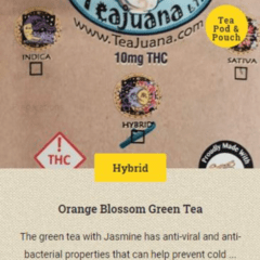 Teajuana Orange Blossom Rooibos Tea Hybrid100mg