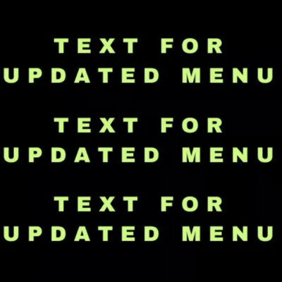 Text for Menuuu