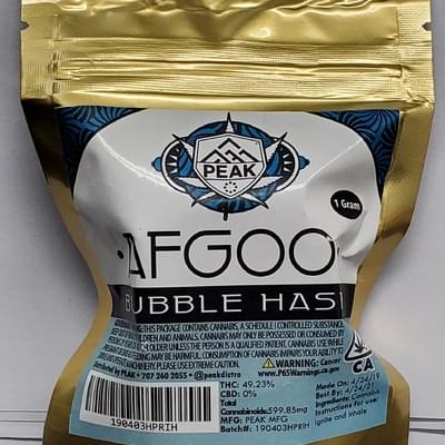 Afgoo Bubble Hash 1g by Peak
