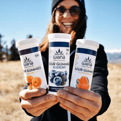 Wana Gummies - Blueberry Indica 100mg 10mg x 10