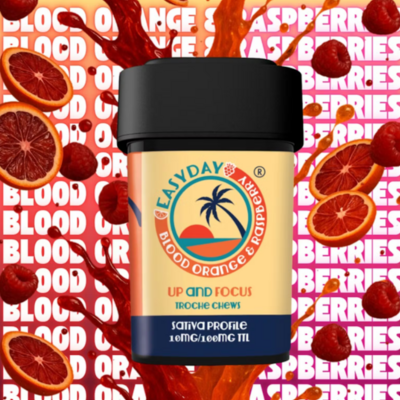 Blood Orange & Raspberry: Up & Focus: I 100mg THC