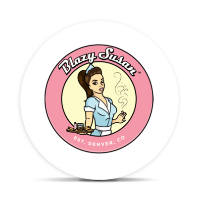 BLAZY SUSAN - 90MM - PURPLE CONES - 50 COUNT JAR