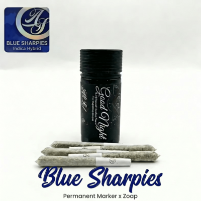 Preroll 5-pack: Blue Sharpies