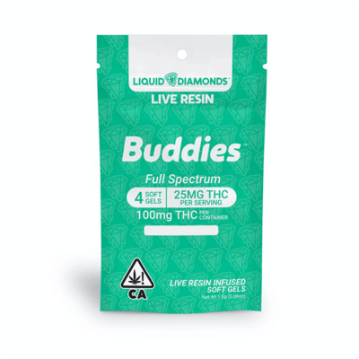 25mg Liquid Diamond Capsules - 4pk | Indica
