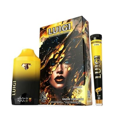 Luigi Liquid Diamonds Vape – 92% THC Disposable