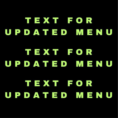 Text For Menu/ PICTURES