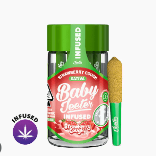 BABY JEETER- STRAWBERRY COUGH (0.5G/5PK) INFUSED PREROLLS