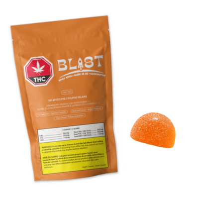 Blast - Solar Eclipse Strawberry Hibiscus FSE Live Rosin THC:CBG 1:1 Gummy 1x4g >S