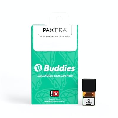 Buddies - Indica - Wedding Cake x Watermelon Zkittlez - 0.5g Live Resin Pax Pod