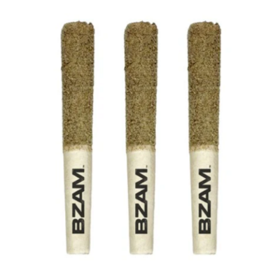 BZAM - Dunkd Blue Dragon Kief and Terpene Infused Pre-rolls  3x0.5g >H