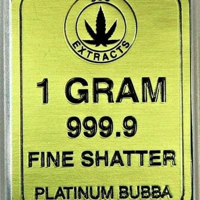 999 SHATTER 1 GRAM - PLATINUM BUBBA