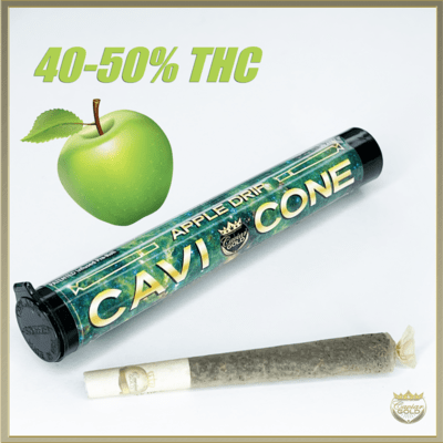 Caviar Gold | Apple Drip Cone | 1g Infused Pre-roll