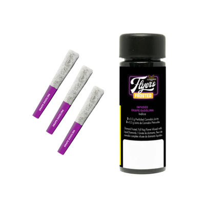 Claybourne - Frosted Flyers Grape Gasolina Diamond And Terpene Infused Pre-roll 3x0.5g >I