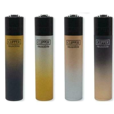 Clipper | Metallic Gradient refillable lighter w pure 12x filtered isobutane