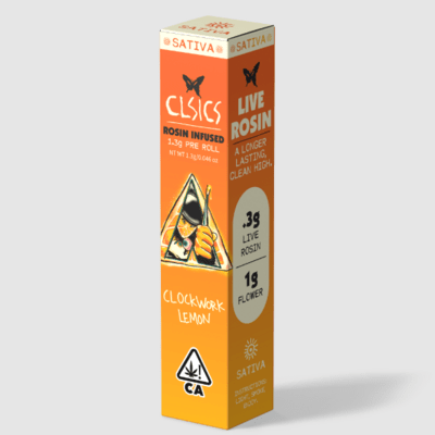 CLOCKWORK LEMON ROSIN PREROLL (1.3) [S]